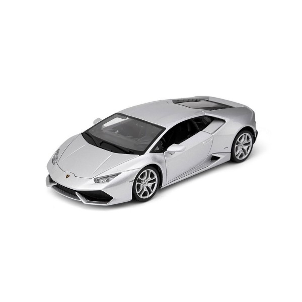 Modèle réduit de voiture de sport :  Lamborghini Huracan grise : Echelle 1/18 - BBurago-11038-3