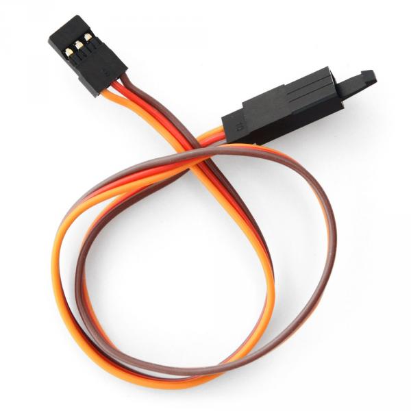 Rallonge servo JR avec sécurité 900mm 26AWG (0.40mm diam - 0.129mm2 sect) (0.32mm²) (10pcs)  - BEEC5090HJ