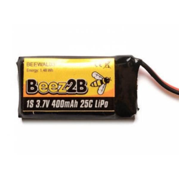 Batterie Lipo 1s 3.7V 400mAh 25C prise Bec JST - BEEWAL03-BEC