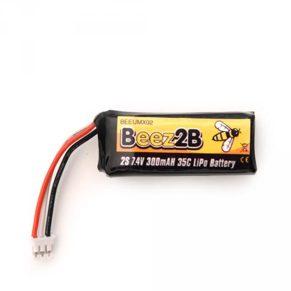 Batterie Lipo 2s 7.4V 300mAh 35C Avions E-flite Parkzone - B2B-BEEUMX02