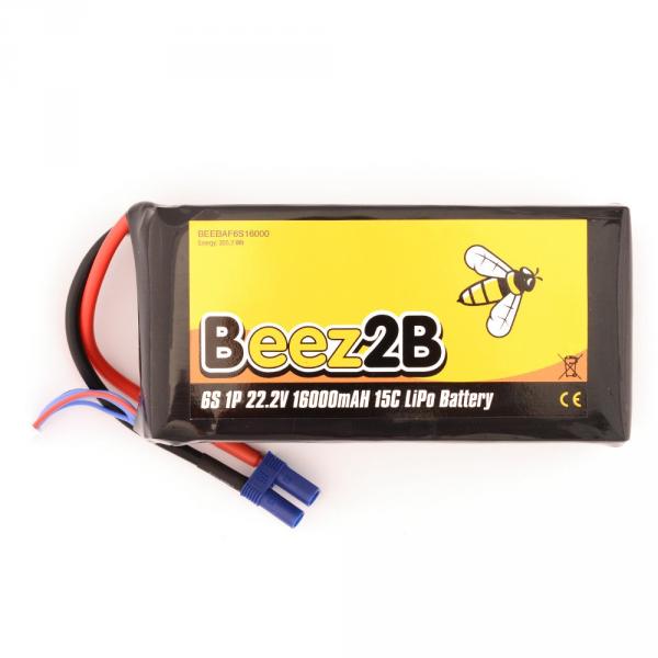 Batterie Lipo 6S 22.2v 16.000mAh 15C (97 x 60 x 175mm - 2170g) - BEEBAF6S16000