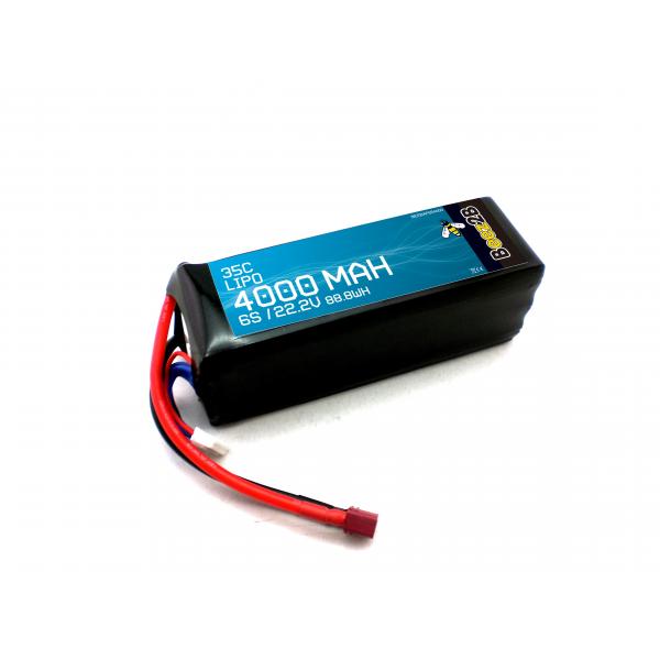 Batterie Lipo 6S 22.2v 4000mAh 35C (50 x 46 x 145mm - 660g) - BEEBAF6S4000
