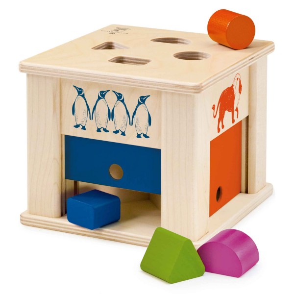 Boîte à formes animaux en bois - Selecta-31539