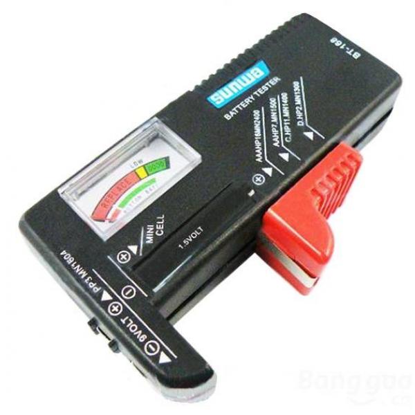 Testeur de batteries AA / AAA / C / D / 9V - BGD-006588