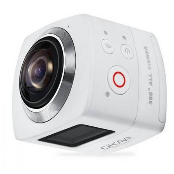 OKAA 360 Degree Panoramic Sports Action Camera WiFi 1440P 30FPS Blanche - 1041086-SY15SPC-WHT