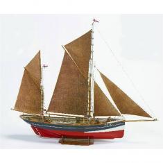 Schiffsmodell aus Holz:  FD 10 Yawl