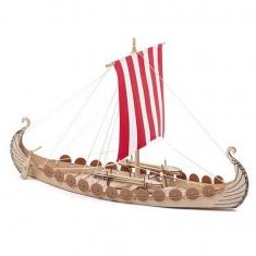 Maquette bateau viking en bois : Mini Oseberg