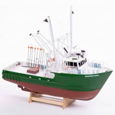 Wooden fishing boat model: Andrea Gail