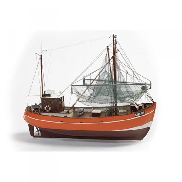 Maquette bateau en bois : Bateau de pêche aux crabes Cux 87 - Billing-428329