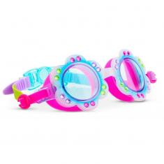 swimming goggles: PETALS - Blue Flowery
