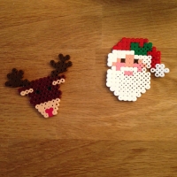 perles à repasser décoration de noël