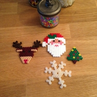 perles à repasser décoration de noël