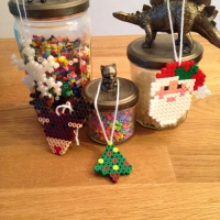 perles à repasser décoration de noël