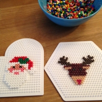 perles à repasser décoration de noël