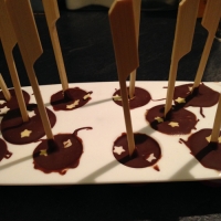 des bâtons à chocolat chaud