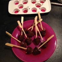 des bâtons à chocolat chaud