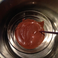 des bâtons à chocolat chaud