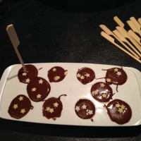 des bâtons à chocolat chaud