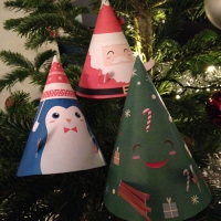Personnages en papier pour Noël