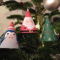 Personnages en papier pour Noël