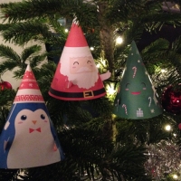 Personnages en papier pour Noël