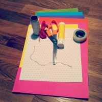 guirlande en papier loisirs créatif fait main