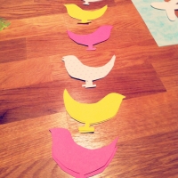 guirlande en papier loisirs créatif fait main