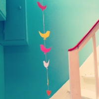 guirlande en papier loisirs créatif fait main