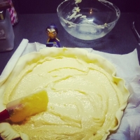 La galette des rois poire, chocolat, amandes. - Image n°6