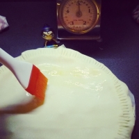 La galette des rois poire, chocolat, amandes. - Image n°9