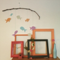 loisirs créatifs mobile poisson fait main