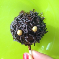 Préparation araignées au chocolat