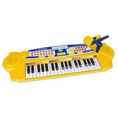 37-key electronic keyboard with microphone
