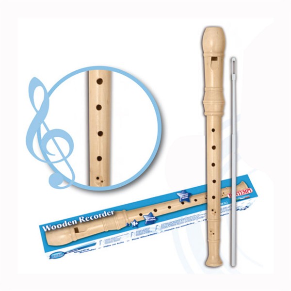 Flauta soprano de madera 32 cm - Bontempi-313210