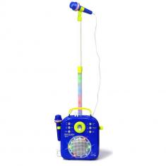 Karaoke speaker with 2 microphones