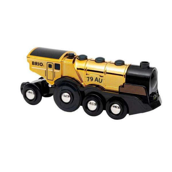 Powerful Battery-Operated Golden Locomotive - Brio-33630