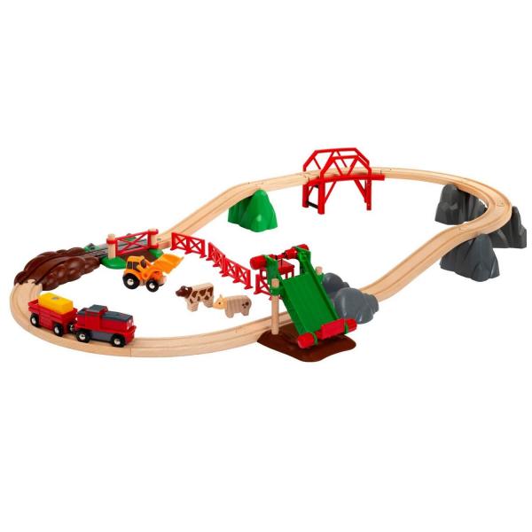 CIRCUITO DE GRANJA Y LOCOMOTORA - Brio-339840