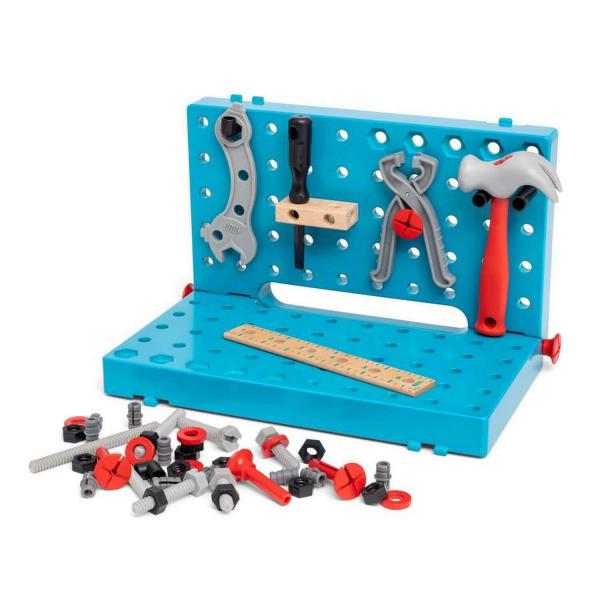 Builder DIY workbench case - 59 pieces - Brio-34596