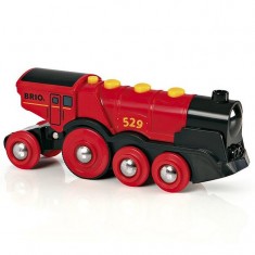 Brio Train: Powerful battery-powered red locomotive