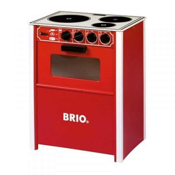 Cuisinière  en bois Brio : Rouge - Brio-31355