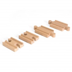 Lot 4 mini rails double mâle / double femelle