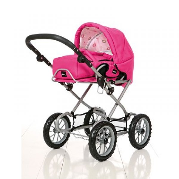 Poussette landau Combi pour poupées : Rose fuchsia - Brio-24890309-24891309