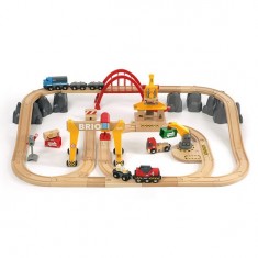 Train Brio : Circuit grues et chargements