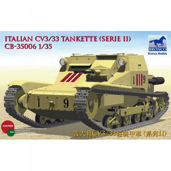 Tank model: Italian CV3/33 Series III tankette - Bronco-CB35006