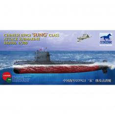 Maqueta de submarino: submarino de ataque chino 039G Clase Sung