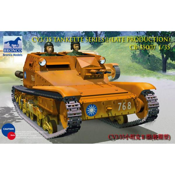 Maqueta de tanque: Tanqueta italiana CV L3 / 35 Serie II - Bronco-CB35007