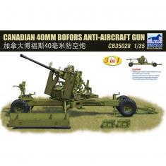Maqueta de cañón antiaéreo: bofors canadienses de 40 mm