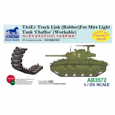 T85E1 Track Link (Rubber Type) For M24 Light Tank Chaffee (Workable- 1:35e - Bronco Models