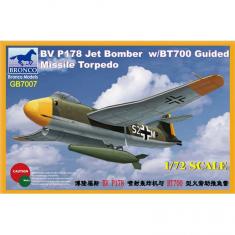 Aircraft model: Blohm & Voss BV P178 Jet Bomber w / BT700 Guided Missile Torpedo