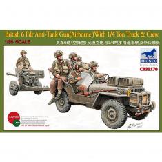 6 Pdr Anti-Tank Gun(Airborne)With 1/4Ton - 1:35e - Bronco Models